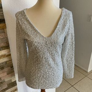 Jennifer Lopez Silver Sweater